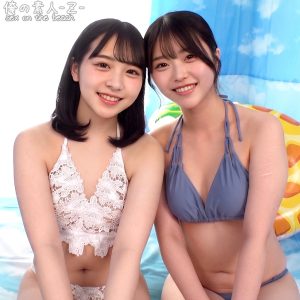 orecz670｜あおい＆さな｜青坂あおい・竹内咲奈｜可愛いヤリマン水着ギャル2人と中出し乱交エッチしたら痴女すぎてエロすぎるｗ